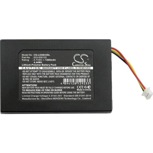 Cameron Sino 1200mAh battery for LOGITECH G533 G933 533-000132 Wireless Headset Battery