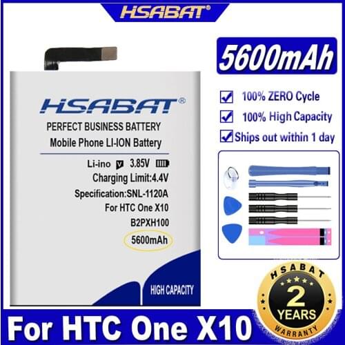 HSABAT B2PXH100 5600mAh Battery for HTC B2PXH100 E66 One X10 One X10 LTE-A X10 X10 Batteries