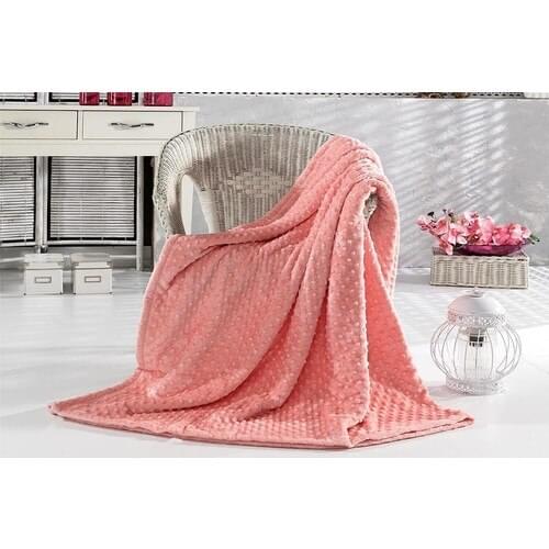 Aksu İpeksoft Bud Tek Personality Mink Blanket Pink