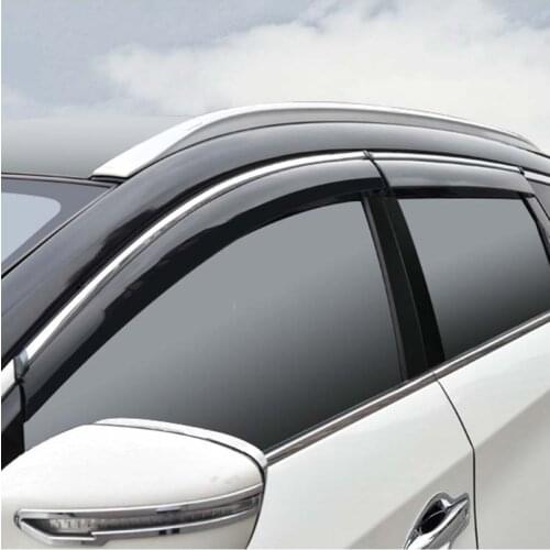 Car-styling FIT For Nissan Murano 2016 2017 Car Awnings Shelters Window Visors Sun Auto Rain Shield