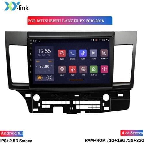 10.1” Android 8.1 Car Stereo non dvd Player GPS Head Unit For Mitsubishi Lancer 2010-2018 autoradio multimedia player audio