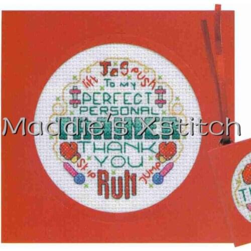 CD92 14ct Cross Stitch Kit Card Package Greeting Card Needlework Counted Cross-Stitching Kits Christmas Gift Thank you Cards