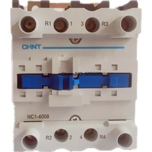 CHINT NC1-5008 2NO 2NC NC5004 4NO 50A AC 220V Rail Mount Contactor Industrial Electric Contactor
