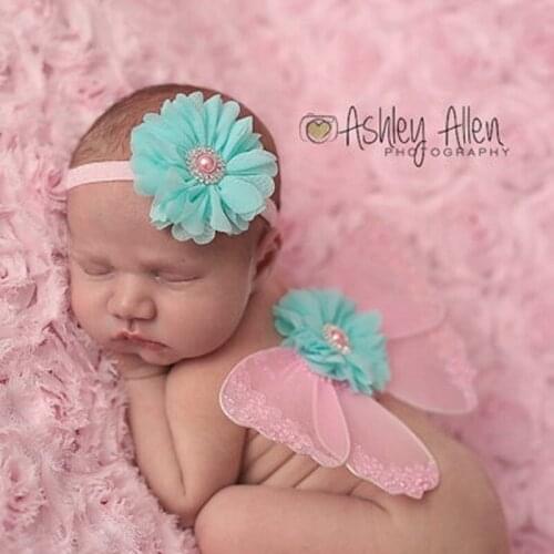 Baby Photograph Props Child Butterfly Angel Wings Photo Dress Drill Belt