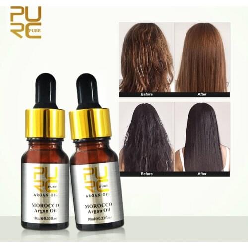 PURC Moroccan Hair Care Essential Oil 2PCS/set Repair Damage Hair Improve Frizz Hair Oil Control Suitable For All Hair Types