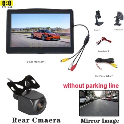 Rear View Camera Front Camera Reverse Camera Backup Camera Monitor Car Monitor 5 Inch Car Fisheye Camera Rear View Monitor