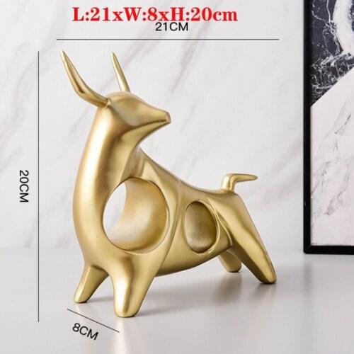 Creative Nordic Light luxury momentum such as cattle to attract wealth, office trinkets, home wine cabinet, TV cabinet decoratio