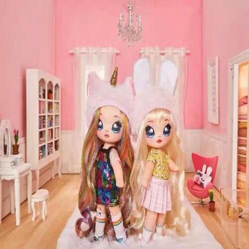 Na Na Na Surprise Dolls 18cm Surprise Doll Cute Animal Doll Hands And Feet Moveable Lipstick Surprise Guessing ChildrenS Toys