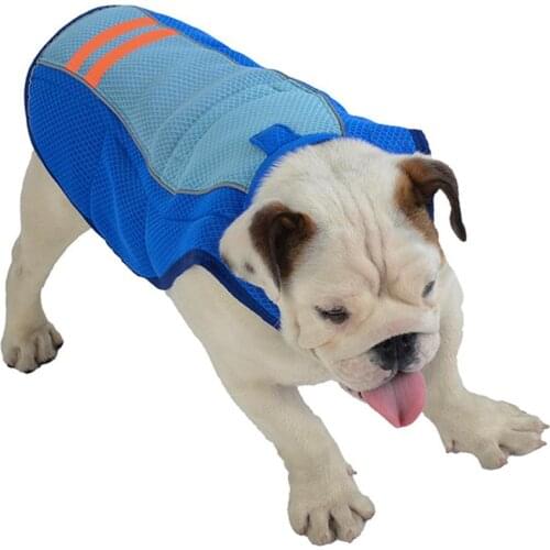 Summer Pet Dog Cooling Vest Pet Harness Comfortable Cooler Jacket With Reflective Strip For Outdoor Walks Running Climbing