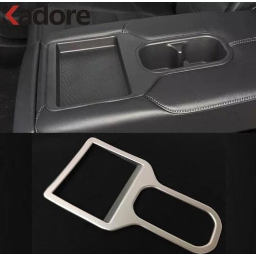 For Honda CRV CR-V 2017 2018 2019 2020 2021 Matte Interior Rear Water Cup Holder Cover Trim Aceessories Low Configuration