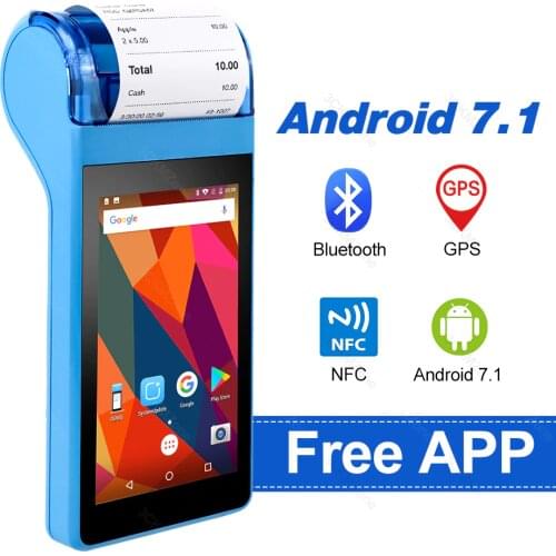 Mobile POS PDA Thermal Receipt Printer 58mm Handheld POS Terminal Bluetooth 4.0 Wifi 3G Wireless Mobile Receipt Printing