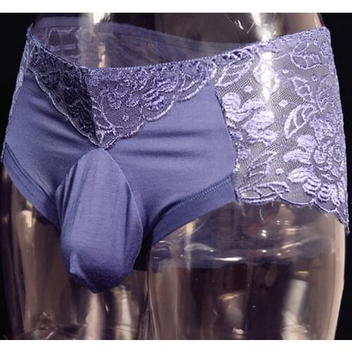 2020 New Arrival Men Cotton U Socks Pouch Briefs Man Sexy Lace luxury Brief Underwear Euro US RUSSIAN BIG SIZE