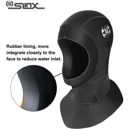 3MM neoprene Scuba Diving hood Men Women Covering neck Diving cap Sun-proof Cold-proof ear protection Snorkeling Swimming cap