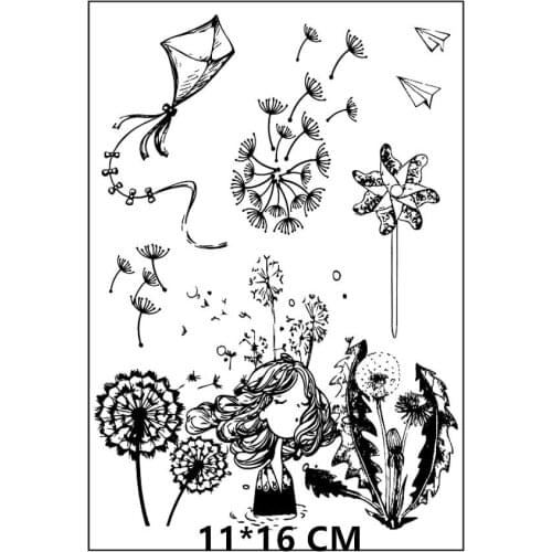 2021 New Kite Clear Stamps DIY Scrapbooking Craft Supplies Rubber Silicon Seals Card Photo Album Hobby ink pad Stamping