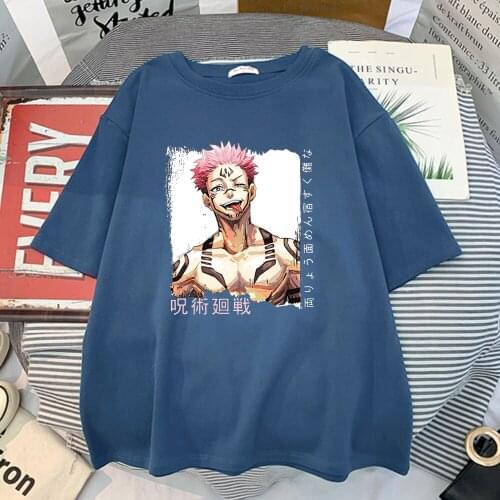 Sakuna Devils Japanese Cartoon Prints Womens T-Shirts Harajuku O-Neck T Shirt Simplicity Round Neck Clothing Vintage Crewneck