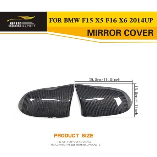 Replacement Carbon Fiber Auto Racing Mirror Covers for BMW F15 X5 F16 X6 2014 2015 2016 Car Styling