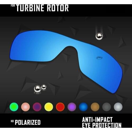 OOWLIT Lenses Replacements For Oakley Turbine Rotor Sunglasses Polarized - Multi Colors
