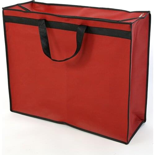 Thick High Quality Portable Travel Storage Bag For Wedding Dress Dust Cover Bags Clothing Garment Tote Bag Red White Print LOGO