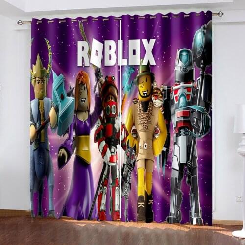 High quality custom 3d curtain fabric Color cartoon anime children toys Modern Home Decoration Blackout