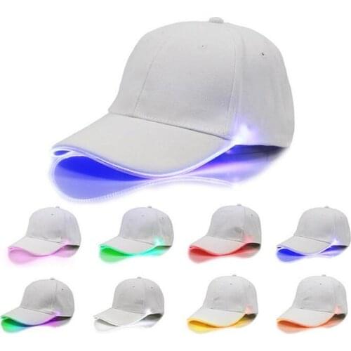 150pcs Baseball Hats Led Luminous Party Cap Women Men Basketball Ball Caps Unisex Party Hat Stage Dance Performance Prop ZA5188