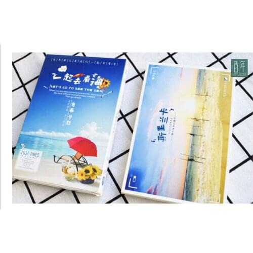 30 Sheets/Set Going To See The Sea Together Postcard/Greeting Card/Wish Card/Christmas and New Year Gifts Cards