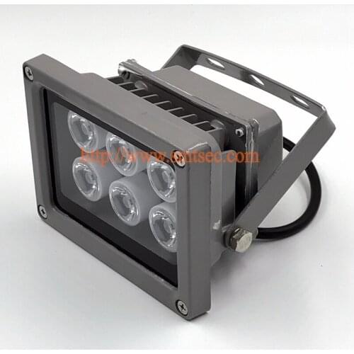 6 PCS LED 30M Distance White Light Illuminator light lamp For security camera system Night Vision 15-90 Degrees Optional (SI-6W)