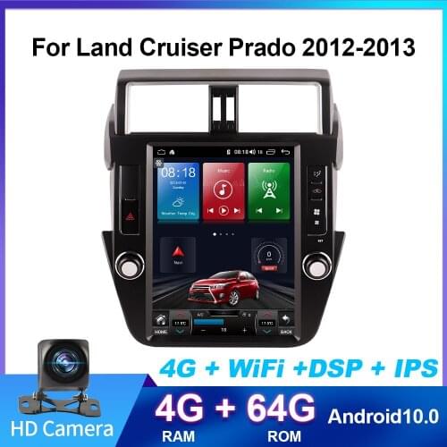 Android 10 4G For Toyota Land Cruiser Prado 150 2012-2013 Car Radio Navigation Multimedia Video Player No 2din DVD