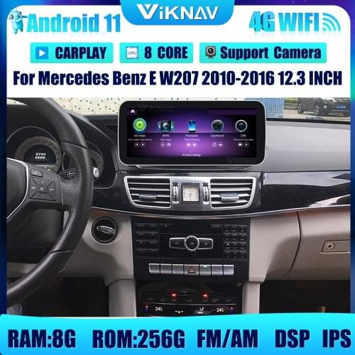 12.3inch Android 11 Car radio with screen For Mercedes benz E Class W212 2009-2015 GPS Navigation 2din DVD multimedia Player