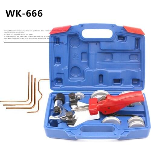 Bender combination WK-666 air union aluminum tube copper tube metal tube stainless steel manual pipe bender bending tool