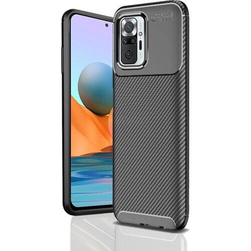 Carbon Fiber Cover For Xiaomi Redmi Note 10 Pro 10s Case Silicone redmi Note10 s pro Thin Phone Case For Redmi note10pro Covers