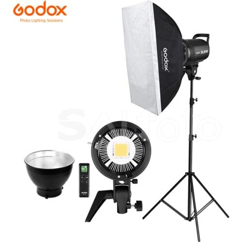 Godox SL-60W SL-100W SL-150W SL-200W LED Video Light 60*90cm Softbox 2.8m Stand Kit 5600K SL60W SL100W SL150W SL200W Lighting