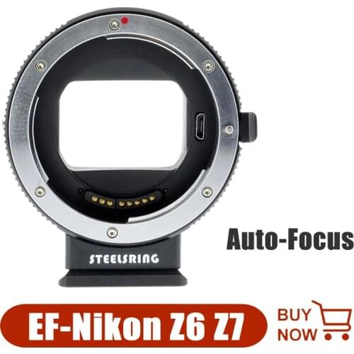 STEELSRING EF-NK Lens Adapter Ring Auto Focus AF Adapter Mount for Canon EF Lens to Nikon Z6 Z7 Cameras