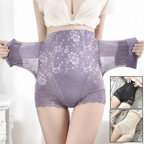 Shaping Panties Elastic Stretch Body Shaper Postpartum Tighten Belly Underwear Slimming Tummy Womens Super High Waist Corset