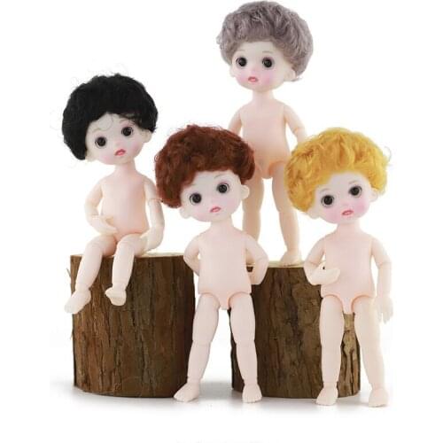 16cm BJD Boy Dolls 13 Movable Joints 1/12 Naked Nude Body Doll DIY Baby Dolls with Make up Dress up Toys for Girls Gifts