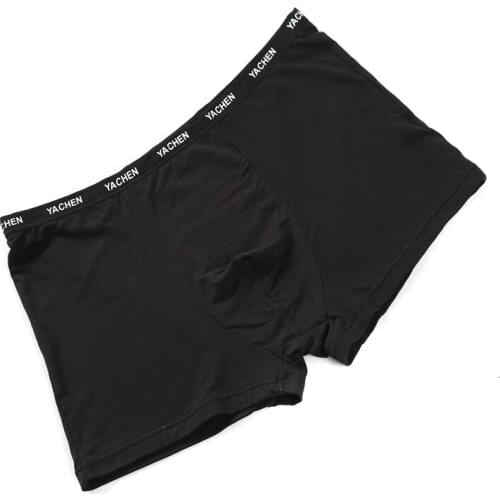 2019 Hot new style men solid boxer shorts underpants for mens underwear cotton boxer sheer mens underwear