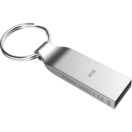 30% Off 8/16/32/64GB Metal Waterproof USB Flash Drive Data Storage U Disk Key Ring