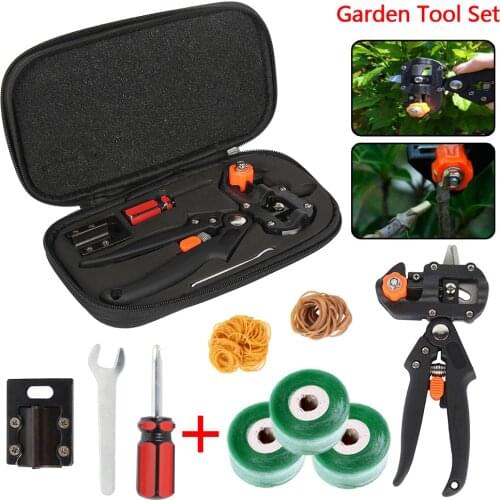 Garden Planting Grafting Tool Set Kit Professional Tree Trimming Tools Plant Pruners Shears Scissor Cutting Branches Tools Kit