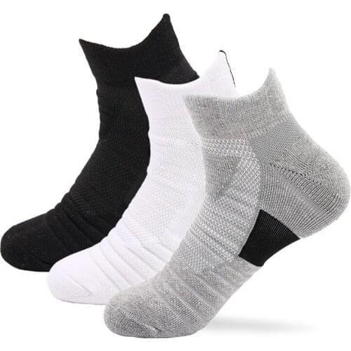 Spring Summer Mens White Socks Black Business Casual Boat Socks Breathable Non-Slip Male Crew Socks For Running Cycling