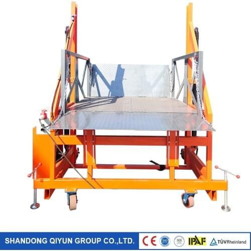 Qiyun Container Loading Lifting Platform Load Capacity 2 Ton Lifting Height 1.6m Electric Moving Loading Machine