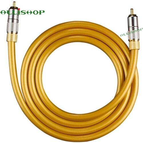 Luxury HIFI Subwoofer RCA Male to RCA Male Coaxial Digital Audio Video Cable 75 ohm Enthusiast Audio Cable 1/3/5/10/15/20/30M