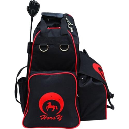 Equestrian Equipment Backpack Horse Riding Outfit Helmet Boots Storage Bags