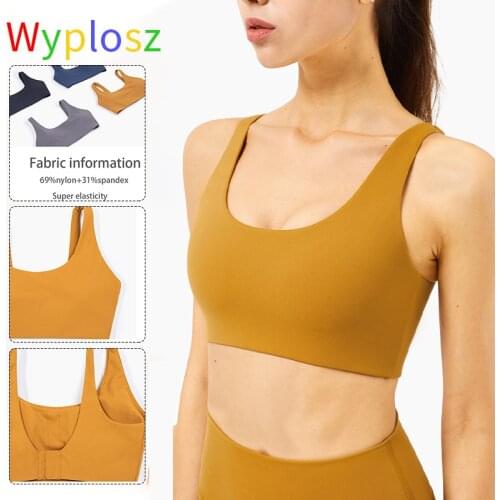 Wyplosz Sexy Beautiful Back Sports Bras Top Shockproof Bra Womens Underwear Vest Sportswear Gym Vest Crop High Support Compress