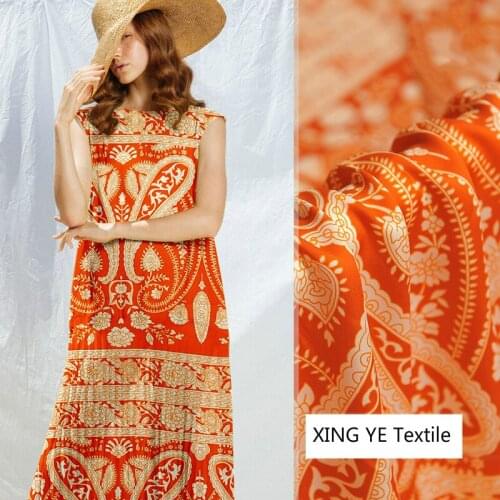 Silk Crepe Satin Fabric Mulberry Silk Fabric Cloth for Dress Womens Clothing Tops Shirt Sewing Material by Meter Home Textile