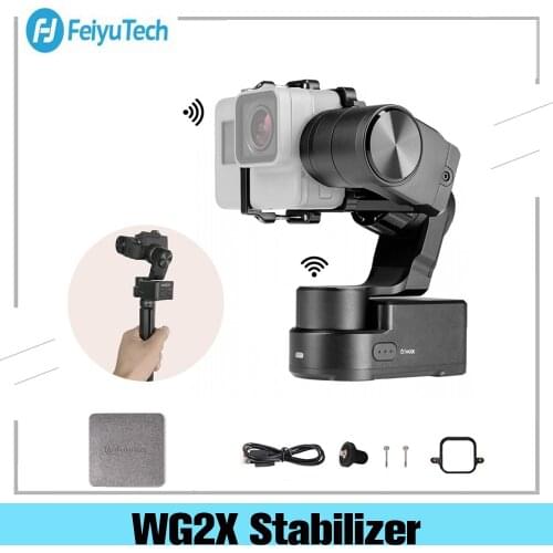 FeiyuTech WG2X Action Camera Gimbal Stabilizer Wearable Mountable for GoPro Hero 8 7 Sony RX0 Yi 4k