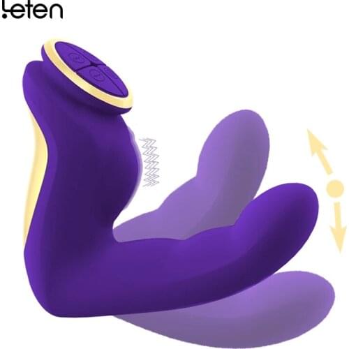 Leten Tickling G-spot Orgasm Clitoris Dildo Stimulator Vibrator Finger Prostate Massager Vagina Massager Sex Toys For Women Man