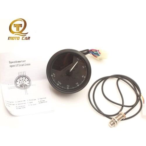 Universal Speedometer Motorcycle Digital Tachometer Escape Moto LED Indicator LCD Speed Meter Odometer Gauge Rpm Gauge Scooter