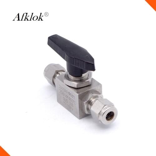 High quality medium pressure 1000psi 6mm 1/4 O.D. gas ball valve