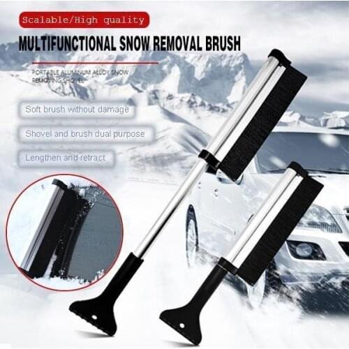 Winter Car Vehicle Windshield Car Telescopic Snow Brush Auto Care Retractable Extendable Telescoping Snow Brush Ice Scraper
