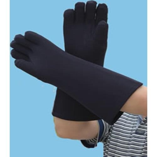 0.35mmpb x ray protection gloves,lead rubber gloves.x-ray safety check machine use.clinic factory anti-radiation