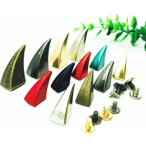 10 Pcs color Horn screw rivet hat DIY Craft Cool Punk Garment Rivets For Clothes Bag Shoes Leather DIY Handcraft